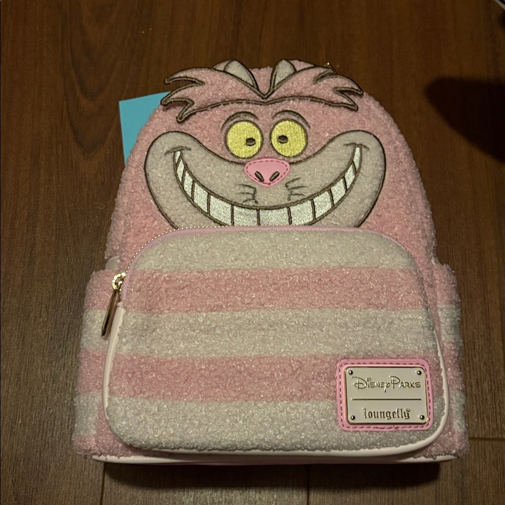 Loungefly Disney Parks Pink Cheshire Cat Kids Backpack